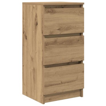 vidaXL Μπουφές Αρτισιανή Δρυς 37,5x35x76cm από Επεξεργασμένο Ξύλο 1 τεμ.
