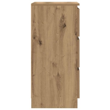 vidaXL Μπουφές Αρτισιανή Δρυς 37,5x35x76cm από Επεξεργασμένο Ξύλο 1 τεμ.