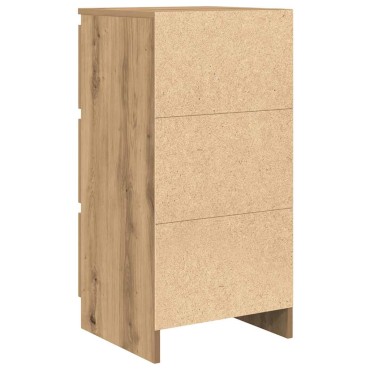 vidaXL Μπουφές Αρτισιανή Δρυς 37,5x35x76cm από Επεξεργασμένο Ξύλο 1 τεμ.