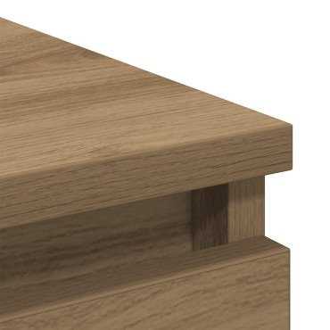 vidaXL Μπουφές Αρτισιανή Δρυς 37,5x35x76cm από Επεξεργασμένο Ξύλο 1 τεμ.