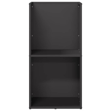 vidaXL Ράφι Καυσόξυλων Μαύρο 40x30x80 εκ. Χάλυβας ψυχρής έλασης