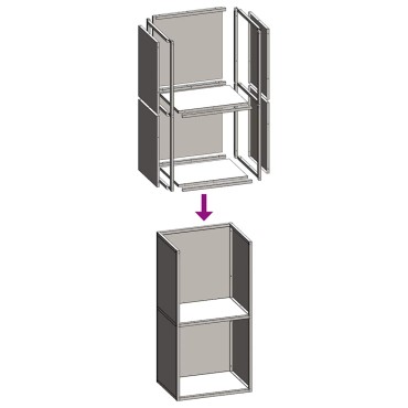 vidaXL Ράφι Καυσόξυλων Μαύρο 40x30x80 εκ. Χάλυβας ψυχρής έλασης