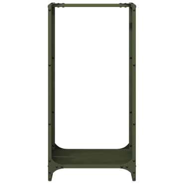 vidaXL Ράφι Καυσόξυλων 40x30x80 εκ. Χάλυβας ψυχρής έλασης