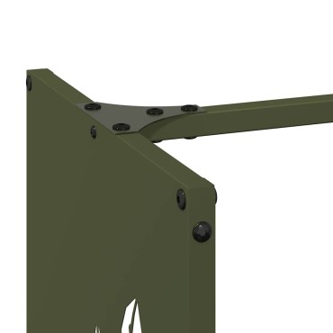 vidaXL Ράφι Καυσόξυλων 40x30x80 εκ. Χάλυβας ψυχρής έλασης
