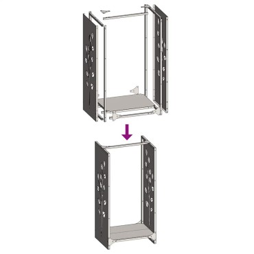 vidaXL Ράφι Καυσόξυλων 40x30x80 εκ. Χάλυβας ψυχρής έλασης