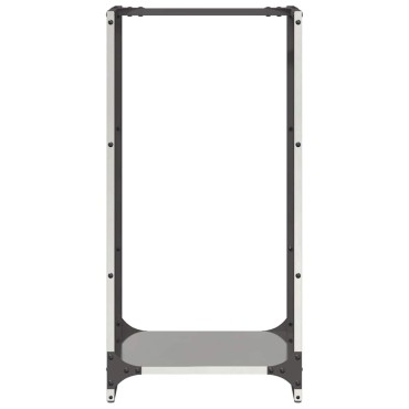 vidaXL Ραφιέρα Καυσόξυλων 40x30x80 εκ. από Ανοξείδωτο ατσάλι