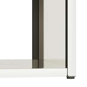 vidaXL Ραφιέρα Καυσόξυλων 40x40x40 εκ. από Ανοξείδωτο ατσάλι