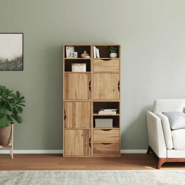 vidaXL Πλαϊνά ντουλάπια 4 τεμ. ODDA 40x24x79cm από Μασίφ Ξύλο Πεύκου