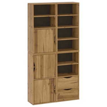 vidaXL Πλαϊνά ντουλάπια 4 τεμ. ODDA 40x24x79cm από Μασίφ Ξύλο Πεύκου