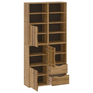 vidaXL Πλαϊνά ντουλάπια 4 τεμ. ODDA 40x24x79cm από Μασίφ Ξύλο Πεύκου