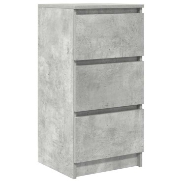 vidaXL Ντουλάπι Γκρι Σκυροδέματος 37,5x35x76cm Επεξεργασμένο Ξύλο 1 τεμ.