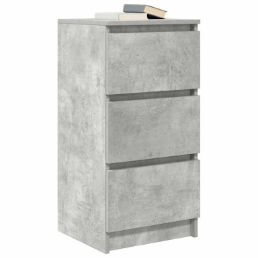 vidaXL Ντουλάπι Γκρι Σκυροδέματος 37,5x35x76cm Επεξεργασμένο Ξύλο 1 τεμ.