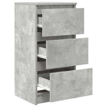 vidaXL Ντουλάπι Γκρι Σκυροδέματος 37,5x35x76cm Επεξεργασμένο Ξύλο 1 τεμ.