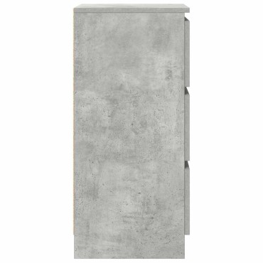vidaXL Ντουλάπι Γκρι Σκυροδέματος 37,5x35x76cm Επεξεργασμένο Ξύλο 1 τεμ.