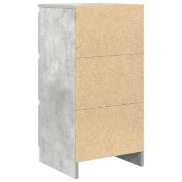vidaXL Ντουλάπι Γκρι Σκυροδέματος 37,5x35x76cm Επεξεργασμένο Ξύλο 1 τεμ.