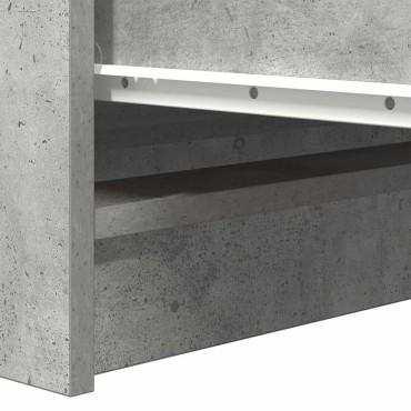 vidaXL Ντουλάπι Γκρι Σκυροδέματος 37,5x35x76cm Επεξεργασμένο Ξύλο 1 τεμ.