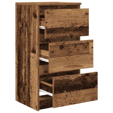vidaXL Ντουλάπι Όψη Παλαιού Ξύλου 37,5x35x76cm από Επεξεργασμένο Ξύλο 1 τεμ.