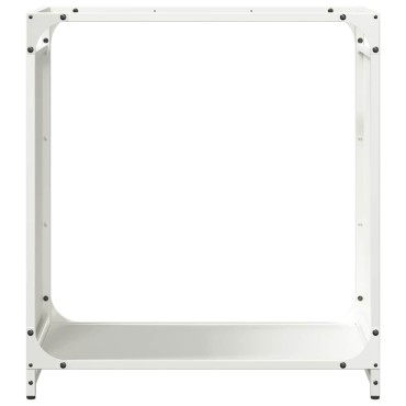 vidaXL Ράφι Καυσόξυλων Μαύρο 60x28x65 εκ. Χάλυβας ψυχρής έλασης