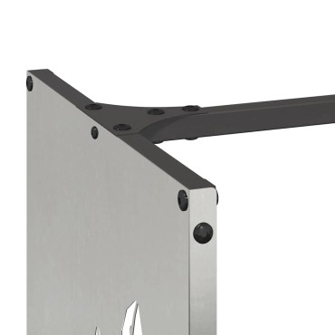 vidaXL Ραφιέρα Καυσόξυλων 40x30x80 εκ. από Ανοξείδωτο ατσάλι