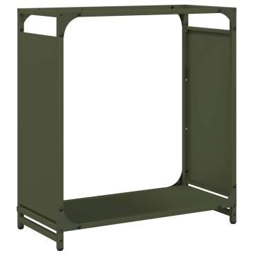 vidaXL Ράφι Καυσόξυλων 60x28x65 εκ. Χάλυβας ψυχρής έλασης