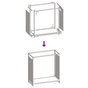 vidaXL Ράφι Καυσόξυλων Μαύρο 60x28x65 εκ. Χάλυβας ψυχρής έλασης