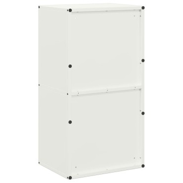 vidaXL Ράφι Καυσόξυλων Λευκό 40x30x75 εκ. Χάλυβας ψυχρής έλασης