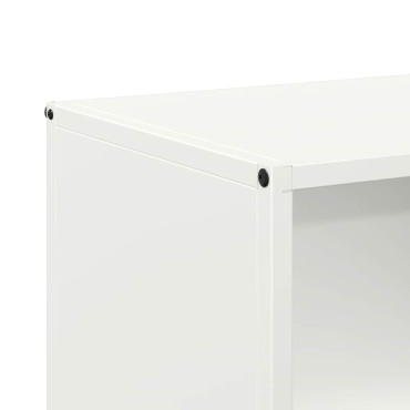 vidaXL Ράφι Καυσόξυλων Λευκό 40x30x75 εκ. Χάλυβας ψυχρής έλασης