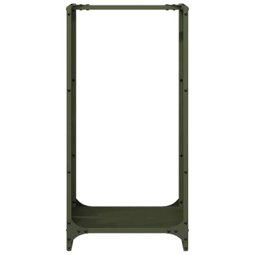 vidaXL Ράφι Καυσόξυλων 40x30x80 εκ. Χάλυβας ψυχρής έλασης