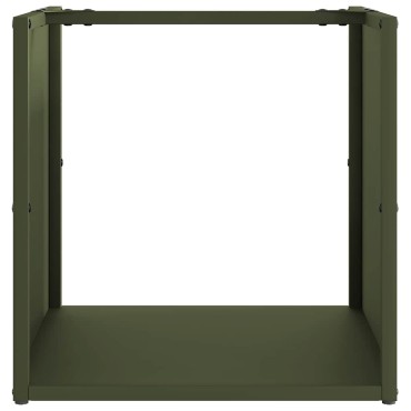 vidaXL Ράφι Καυσόξυλων 40x40x40 εκ. Χάλυβας ψυχρής έλασης