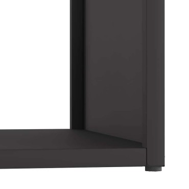 vidaXL Ράφι Καυσόξυλων Μαύρο 40x40x40 εκ. Χάλυβας ψυχρής έλασης