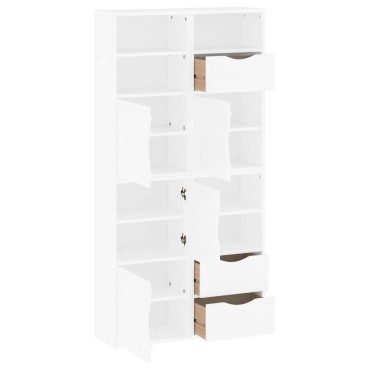 vidaXL Πλαϊνά ντουλάπια 4 τεμ. ODDA 40x24x79cm από Μασίφ Ξύλο Πεύκου