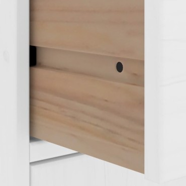 vidaXL Πλαϊνά ντουλάπια 4 τεμ. ODDA 40x24x79cm από Μασίφ Ξύλο Πεύκου