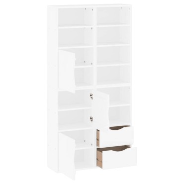 vidaXL Πλαϊνά ντουλάπια 4 τεμ. ODDA 40x24x79cm από Μασίφ Ξύλο Πεύκου