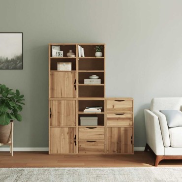 vidaXL Πλαϊνά ντουλάπια 5 τεμ. ODDA 40x24x79cm από Μασίφ Ξύλο Πεύκου