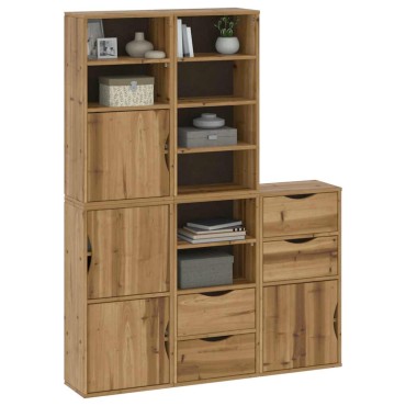 vidaXL Πλαϊνά ντουλάπια 5 τεμ. ODDA 40x24x79cm από Μασίφ Ξύλο Πεύκου