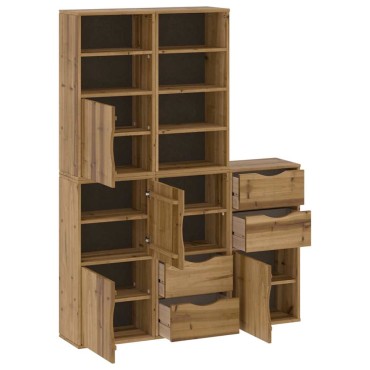 vidaXL Πλαϊνά ντουλάπια 5 τεμ. ODDA 40x24x79cm από Μασίφ Ξύλο Πεύκου