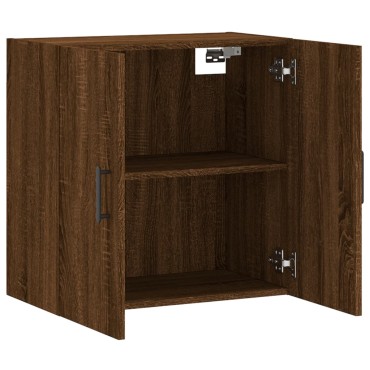 vidaXL Ντουλάπι Τοίχου Καφέ Δρυς 60x31x60cm Επεξεργασμένο Ξύλο 1 τεμ.