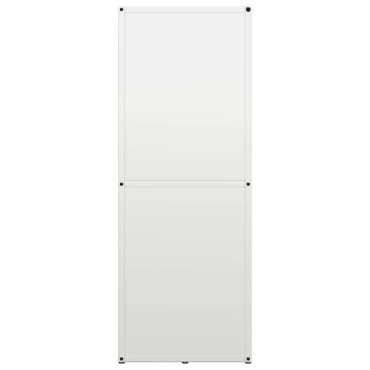 vidaXL Ράφι Καυσόξυλων Λευκό 40x30x80 εκ. Χάλυβας ψυχρής έλασης