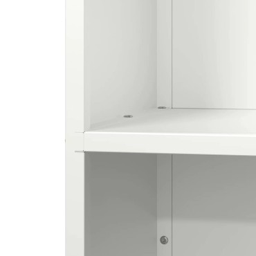 vidaXL Ράφι Καυσόξυλων Λευκό 40x30x80 εκ. Χάλυβας ψυχρής έλασης