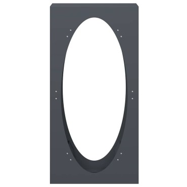 vidaXL Ράφι Καυσόξυλων Ανθρακί 50x23x100 εκ. Χάλυβας ψυχρής έλασης