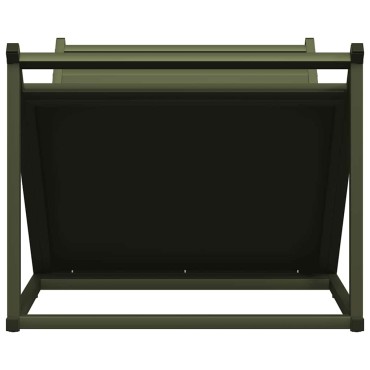 vidaXL Ράφι Καυσόξυλων 70x43x34,5 εκ. Χάλυβας ψυχρής έλασης