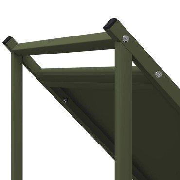 vidaXL Ράφι Καυσόξυλων 70x43x34,5 εκ. Χάλυβας ψυχρής έλασης