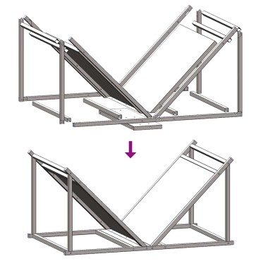 vidaXL Ράφι Καυσόξυλων Λευκό 70x43x34,5 εκ. Χάλυβας ψυχρής έλασης