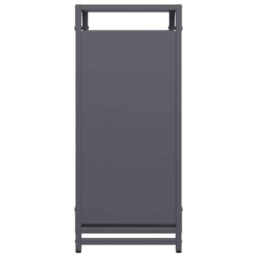 vidaXL Ράφι Καυσόξυλων Ανθρακί 44x28x65 εκ. Χάλυβας ψυχρής έλασης