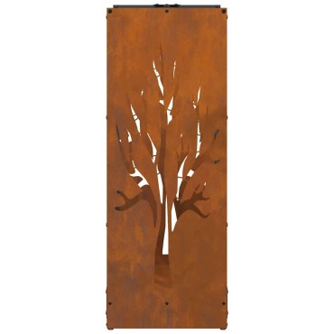 Ράφι για καυσόξυλα vidaXL 40x30x80 cm Ατσάλι σκληρυθέν στον αέρα