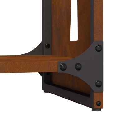 Ράφι για καυσόξυλα vidaXL 40x30x80 cm Ατσάλι σκληρυθέν στον αέρα