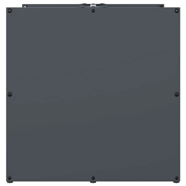 vidaXL Ράφι Καυσόξυλων Ανθρακί 40x40x40 εκ. Χάλυβας ψυχρής έλασης