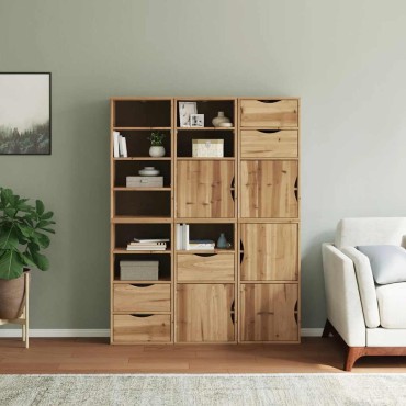 vidaXL Πλαϊνά ντουλάπια 6 τεμ. ODDA 40x24x79cm από Μασίφ Ξύλο Πεύκου