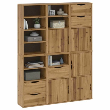 vidaXL Πλαϊνά ντουλάπια 6 τεμ. ODDA 40x24x79cm από Μασίφ Ξύλο Πεύκου