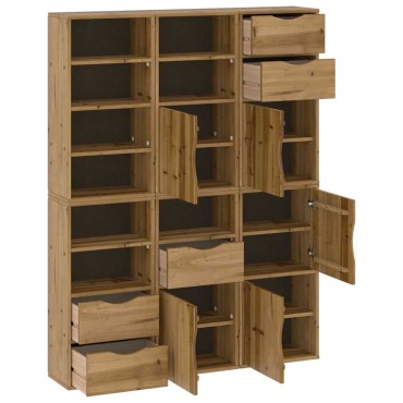 vidaXL Πλαϊνά ντουλάπια 6 τεμ. ODDA 40x24x79cm από Μασίφ Ξύλο Πεύκου